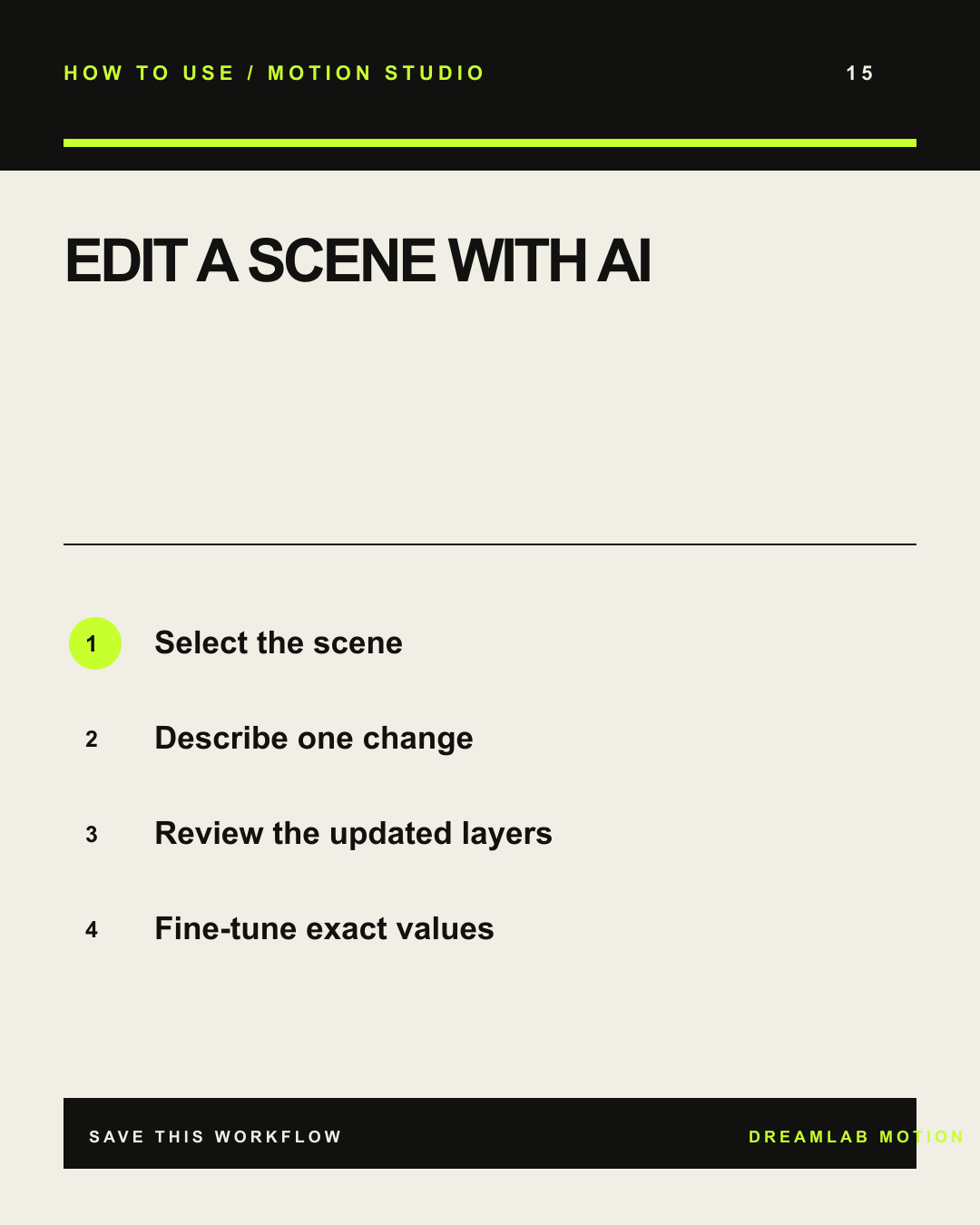 EDIT A SCENE WITH AI tutorial card
